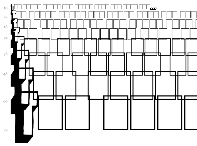 Megalopolis font waterfall